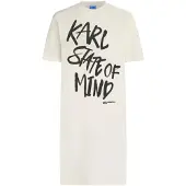 Karl lagerfeld JEANS Mekko musta / offwhite