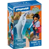 Playmobil Zoo: Delfin Og Besøgende - Multi/patterned - ONE SIZE