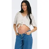 ONLY Maternity Pusero 'OLMEvalou Mette' harmaa