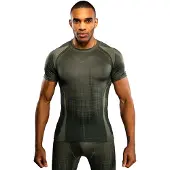 Venum Stealth Lyhythihainen Rashguard Khaki Vihreä