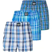 Lousy Livin Checkered 3Pack Bokserit port blue Koko M