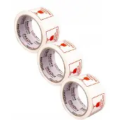 Hobby Hall Pakkausteippi "attention glass", 48mm x 45m, 3 kpl.