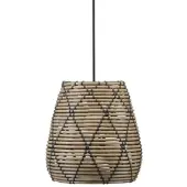 PR Home Lollo ulkovalaisin, luonnon rottinki, Ø 28 cm, Ruskea/ruoste, Synteettinen materiaali