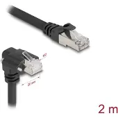 DeLOCK 80922, 2 m, Cat6, SF/UTP (S-FTP), RJ-45, RJ-45, Musta