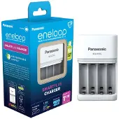 Panasonic eneloop Smart &amp; Quick BQ-CC55 - 1,5 - 3 ajastin akun lataaja - (4xAA/AAA)