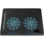 Conceptronic CNBCOOLPAD2F, 39,6 cm (15.6"), 3 kg, 2 kpl, 12,5 cm, 1000 RPM, Musta