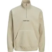 Jack & Jones Jorvesterbro Fleece Quarter Zip Noos - Beige - S