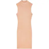 Armani Exchange for woman. XW001875AF11957M4014 High neck nude midi dress (L), Casual, Party, Viscose, Sleeveless / Straps