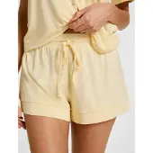 Hunkemoller Short Jersey Essential - Cream - M