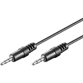 Goobay MiniJack 3,5 mm suojattu 3-napainen - 5 m