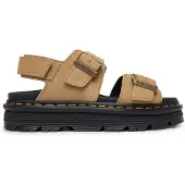 Dr. Martens Zebzag Sandal Savannah Tan Eh Suede - Beige - 41