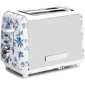 Laura Ashley - China Rose Leivänpaahdin 2 viipaletta Sininen/Valkoinen