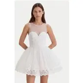 Bardot Hilda Hoop Mini Dress - White - 36