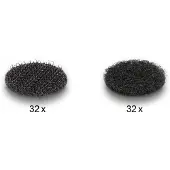 DeLOCK – Hook-and-loop dots, round, 64 pieces black (19088)