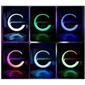 Verk Group Rgb led-lamppu induktiivisella latauksella, kaiutin, herätyskello, radiovastaanotin