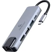 24hShop A-CM-COMBO5-04, Langallinen, USB 3.2 Gen 1 (3.1 Gen 1) Type-C, 87 W, 10,100 Mbit/s, Hopea, 5 Gbit/s