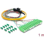 DeLOCK 91047, 1 m, 12x LC, Pigtail