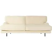 Gubi Flaneur 2-seater Sofa Boucle - 2-istuttavat sohvat Polyuretaani-vaahto Bouclé - 10153938