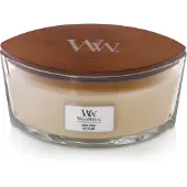 Woodwick - Ellipse Tuoksukynttilä 5,5x17,8 cm White honey