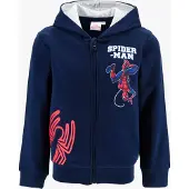 Marvel Zip Huppari, Navy, 104-110