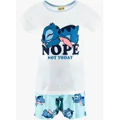 Disney Stitch Pyjama, Valkoinen, 104-110