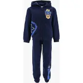 Ryhmä Hau Zip Huppari & Housut Setti, Navy, 116-122