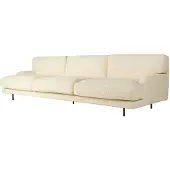 Gubi Flaneur 3-seater Sofa Boucle - 3-istuttavat sohvat Polyuretaani-vaahto Bouclé - 10151896