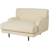 Gubi Flaneur Armchair Boucle - Nojatuolit Jauhemaalattu Teräs Bouclé - 10152485