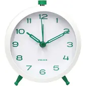 Karlsson herätyskello Button Retro retro green KA6143GR