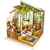 Rolife Miniatyyridioraama - Tee-se-itse - Miller's Flower Talo D - - OneSize - Askartelusetit