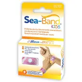 Sea-band Kids Pahoinvointirannekkeet, pinkki 1 pari 1 pari