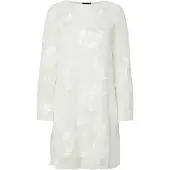 Pieces Pceva Ls Loose Dress Jrs Bc - Cream - L
