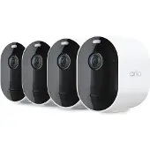 Arlo Pro VMC4470P IP Kamera 4er Set, IP-turvakamera, Ulkona, Langallinen & langaton, 7,5 m, Amazon Alexa & Google Assistant, Auto (VMC4470P-100EUS)