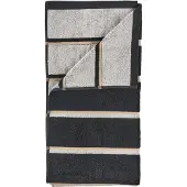 Zone saunapyyhe Black-soft grey-camel, 50x100 cm