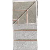 Zone Denmark saunapyyhe Soft grey-eukalyptus-terrakotta, 50x100 cm