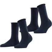 Esprit Socks Basic Pure 2-Pack Uni Coloured - Navy - 35-38