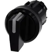 Siemens Illuminable selector switch 22 mm round plastic black