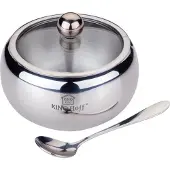 KINGHOFF SUGAR SHINE STEEL with a teaspoon KINGHOFF KH-3725