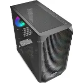 Sharkoon mATX PC-kotelo - - MK3 RGB - Karkaistu lasi - 4 tuuletinta - USB-C
