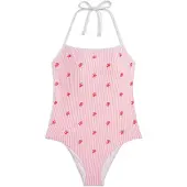 Tommy Hilfiger Halter One Piece Emb. - Pink - M