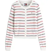 Tommy Hilfiger Neuletakki 'Flag Embroidery Slim' laivastonsininen / punainen / valkoinen