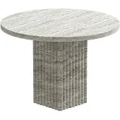 NORR11 Soho Coffee Table Ø50 Cm - Sohvapöydät Travertin Silver Travertine - W3SOH31034TRSVNONO00000