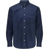 Only & Sons Onsoxford Ls Shirt Frml Noos - Navy - XS