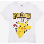 Pokémon T-paita, Valkoinen, 104-110