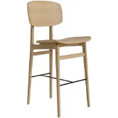 NORR11 Ny11 Bar Stool - Baarijakkarat Teräs Natural Oak - W1NY112248FSCONANO00000