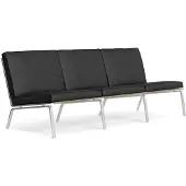 NORR11 Man 3-seater Sofa Anthracite - 3-istuttavat sohvat Nahka Antrasiitti - W1MAN14072STAINOVL21003