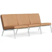 NORR11 Man 3-seater Sofa - 3-istuttavat sohvat Nahka Kamel - W1MAN14072STAINOVL21004