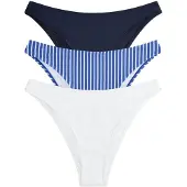 The Set Bikinihousut sininen / laivastonsininen / valkoinen