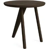 NORR11 Fin sivupöytä Ø40 cm Dark smoked oak