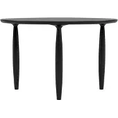 NORR11 Oku ruokapöytä Black oak, Ø120 cm